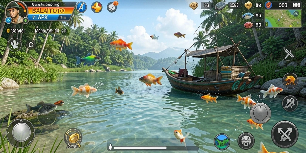 Tangkapan ikan yang spektakuler dalam gameplay BALAITOTO.