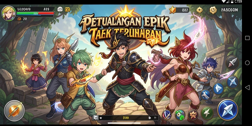 Gameplay seru dan karakter anime yang mengesankan.
