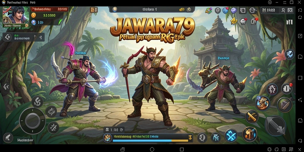 Screenshot gameplay JAWARA79 menampilkan pertarungan seru dan aksi mendebarkan.