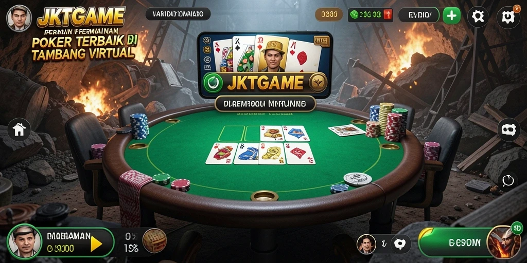Gambaran menarik dari gameplay poker di JKTGAME.