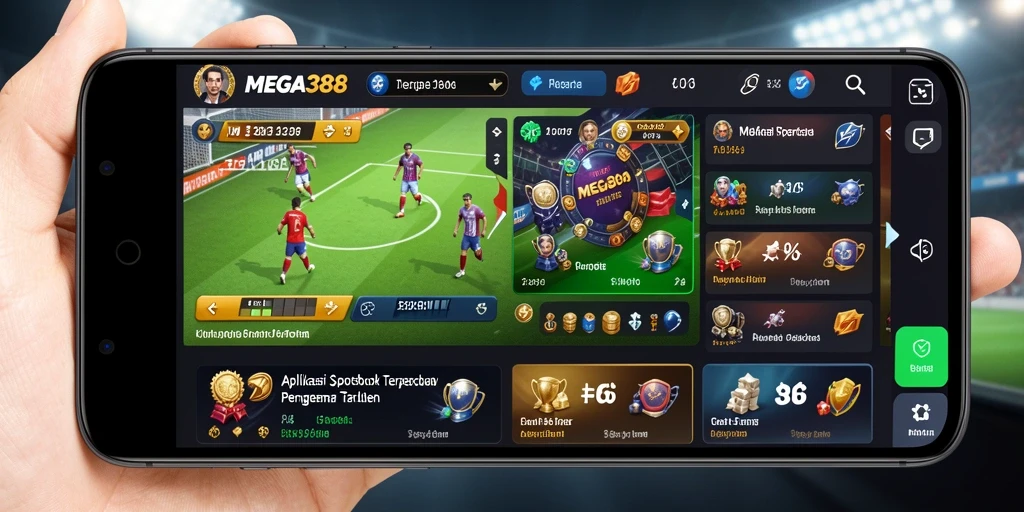Tampilan antarmuka pengguna MEGA388 yang menarik dan interaktif.