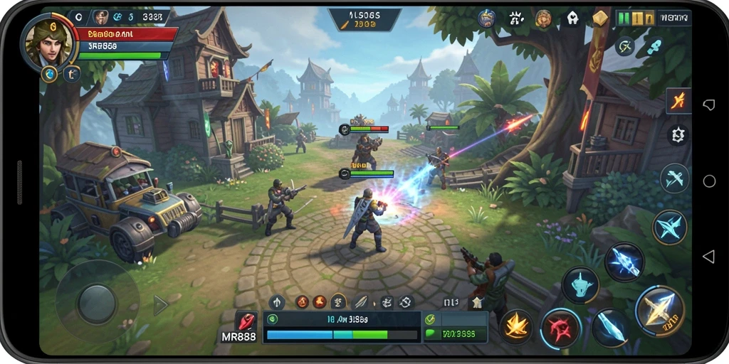 Tampilan gameplay <strong>MR888</strong> yang epik dengan aksi SLG yang seru.