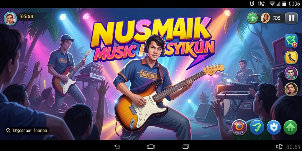Tampilan gameplay N06 yang interaktif dan menarik saat bermain musik.