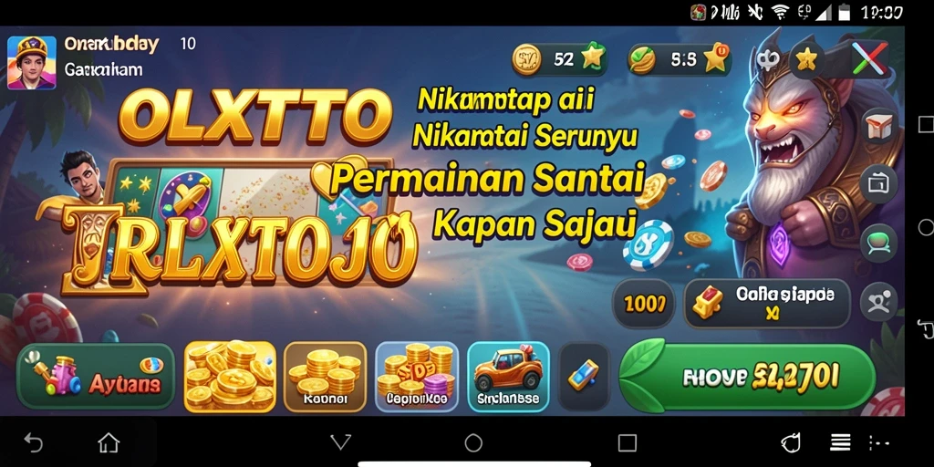Screenshot gameplay OLXTOTO yang menampilkan tantangan seru dan warna-warna cerah.