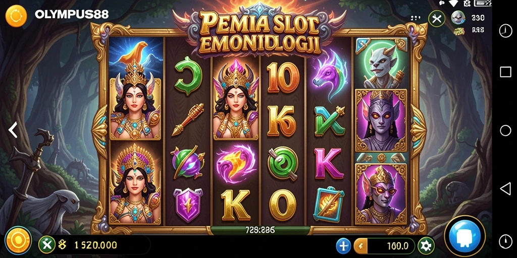 Tampilan gameplay menarik di OLYMPUS88 dengan simbol SLOT yang memukau.
