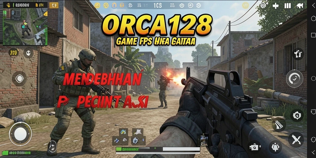 Tampilan menarik dari gameplay menegangkan di ORCA128.