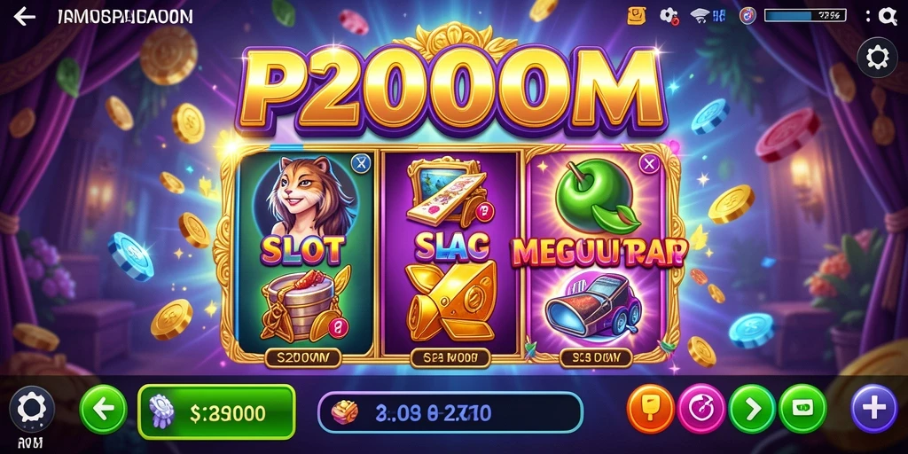Tampilan gameplay menarik dari game Slot P200M.