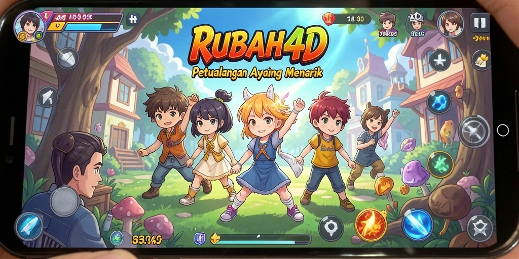 Tampilan gameplay menarik dari RUBAH4D yang penuh aksi Anime.