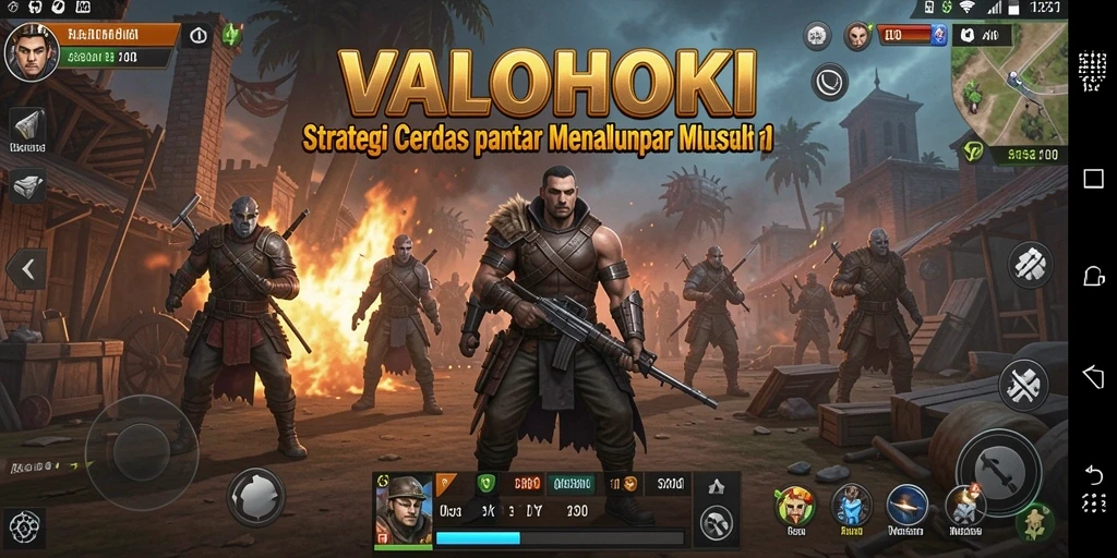 Gameplay <strong>VALOHOKI</strong> menunjukkan pertarungan strategis yang mengasyikkan.